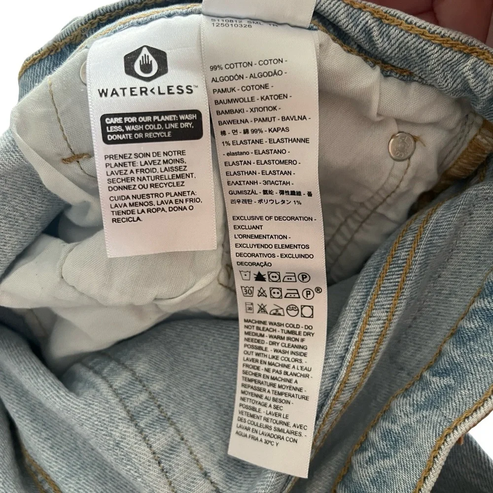 Levi's 501 Jeans Light Wash Straight Leg Denim Button Fly Cotton Size 31